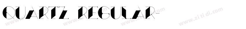 Quartz Regular字体转换
